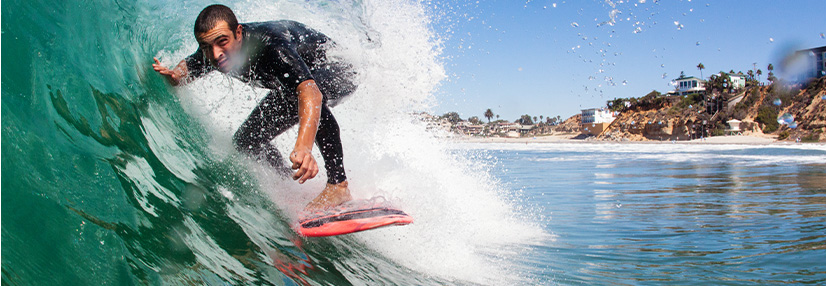 Man surfing