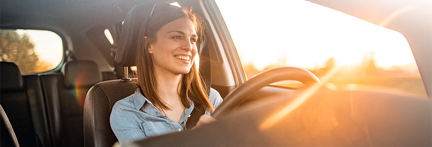 Lady driving