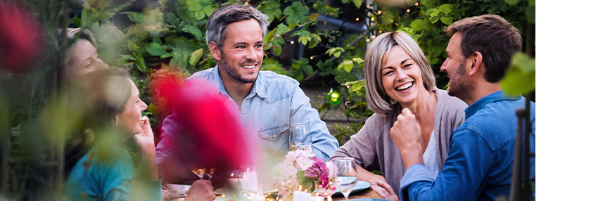Friends talking about retirement options