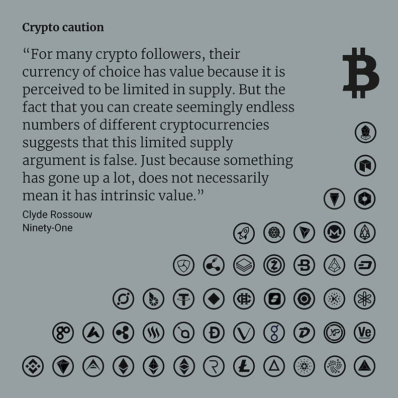 Cryptocurrency caution